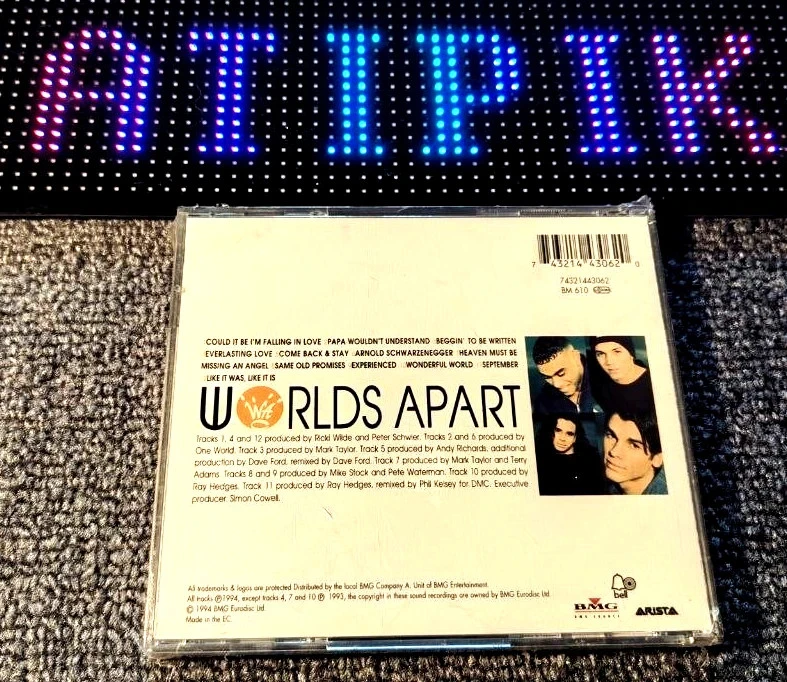 Worlds Apart - Together - CD 1994 Pop Icónico 90s Indispensable 🌎 – photo 2